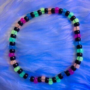 🍒 5/$25 🍒 Rave Kandi Choker Rainbow Glow